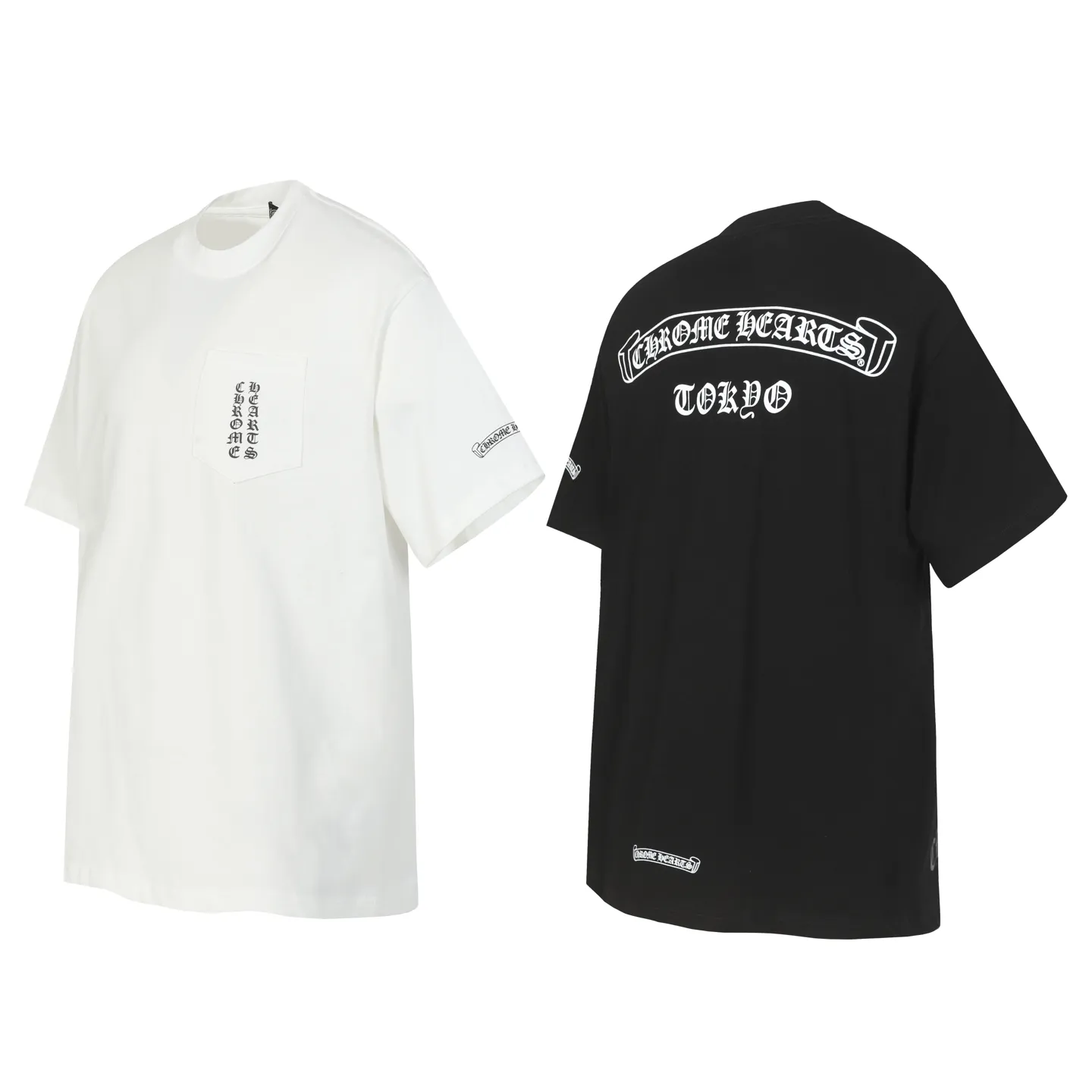 P140 -Chrome Hearts/Chrome Hearts 23ss basic Sanskrit letter printed short-sleeved T-shirt -High weight, high density and high quality. The wool is soft, delicate and skin-friendly. It feels soft and silky. It has excellent warmth and skin-friendly properties.